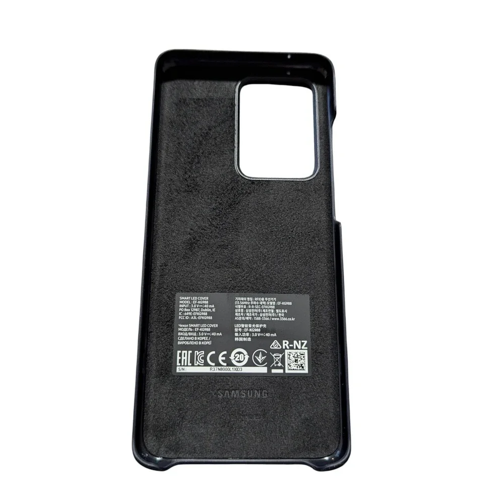 Mm8O‎ Samsung LED Back Cover Case for Samsung Galaxy S20 Ultra 5G In Black
